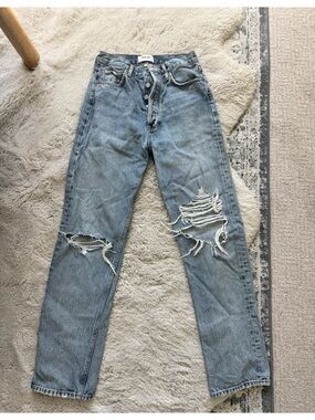 Agolde 90’s pinch distressed jeans